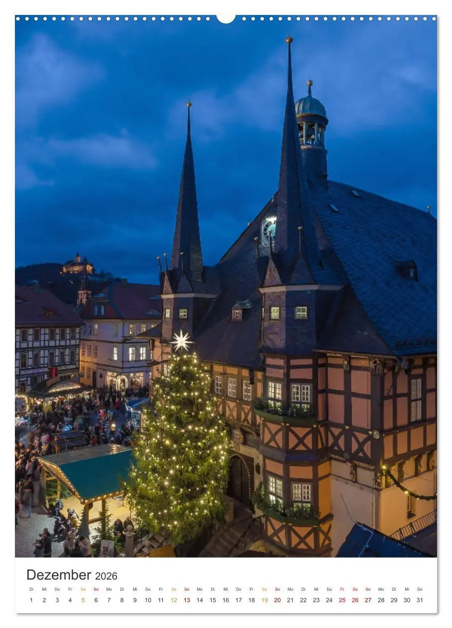 Bild: 9783516328523 | Stadt Wernigerode (Wandkalender 2026 DIN A2 hoch), CALVENDO...