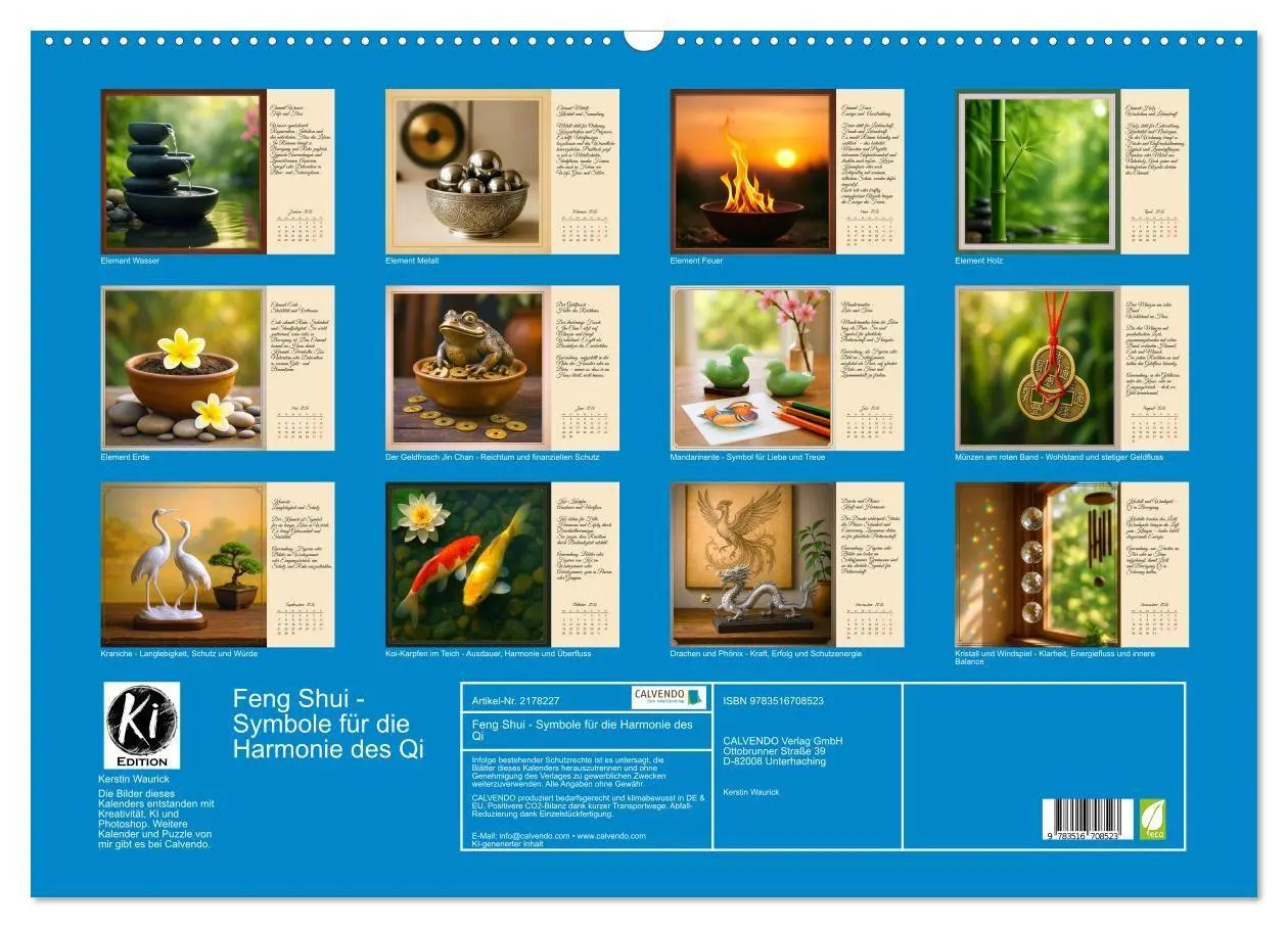 Bild: 9783516708523 | Feng Shui - Symbole für die Harmonie des Qi (Wandkalender 2026 DIN...