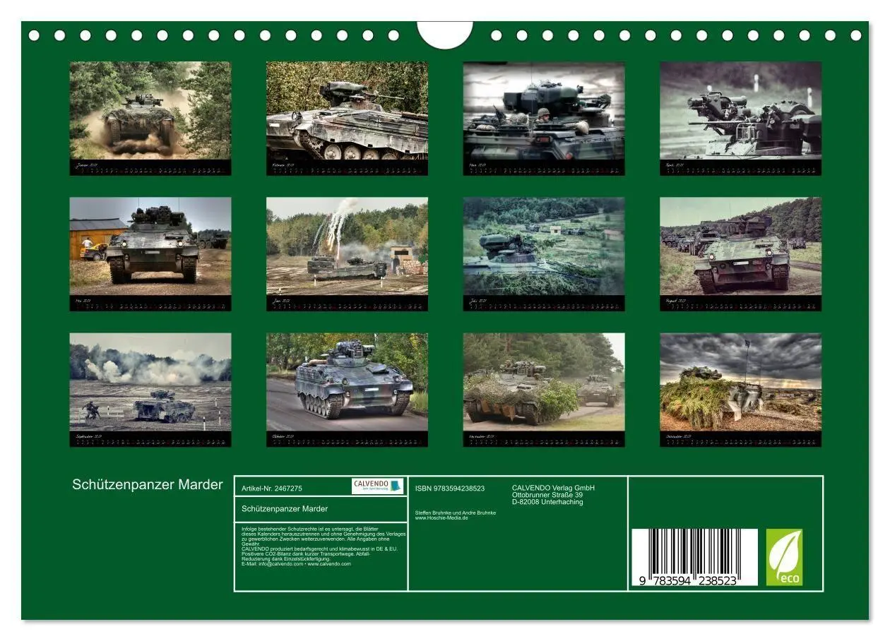 Bild: 9783594238523 | Schützenpanzer Marder (Wandkalender 2027 DIN A4 quer), CALVENDO...