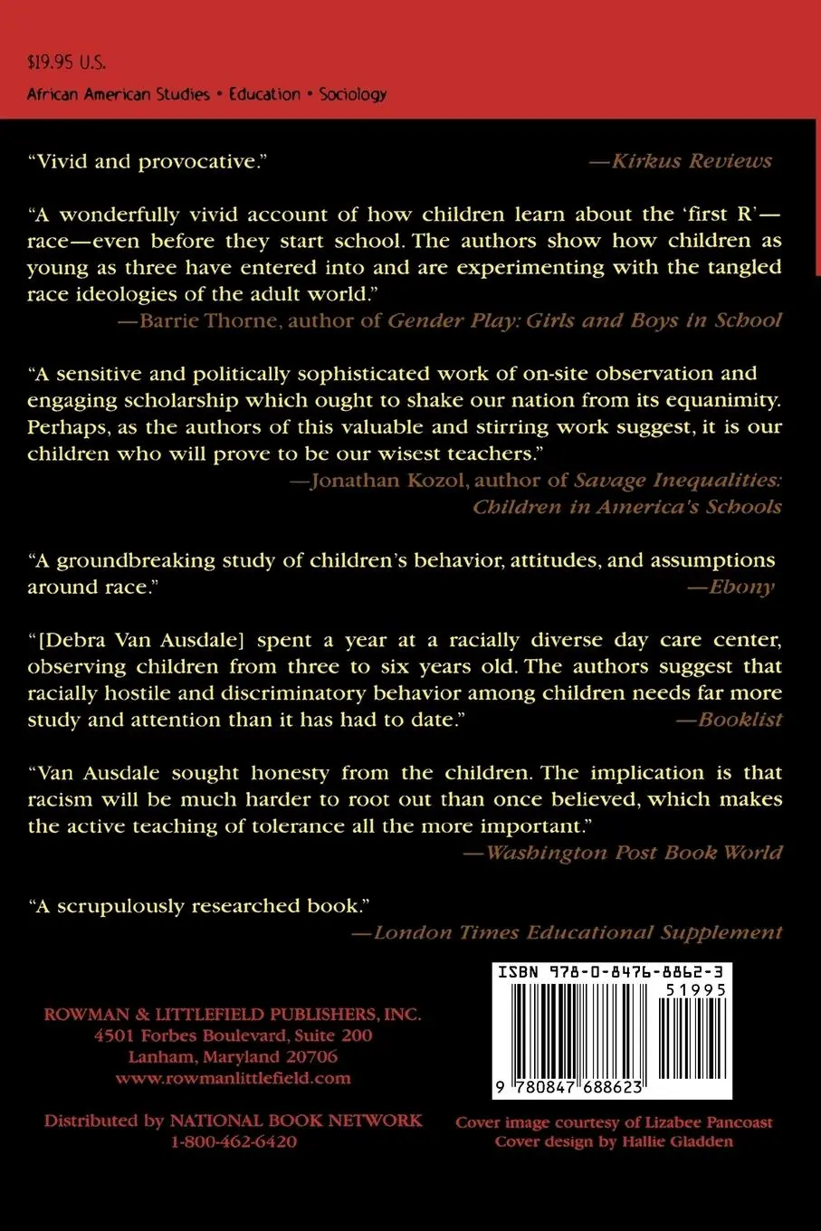 Rückseite: 9780847688623 | The First R | How Children Learn Race and Racism | Ausdale (u. a.)