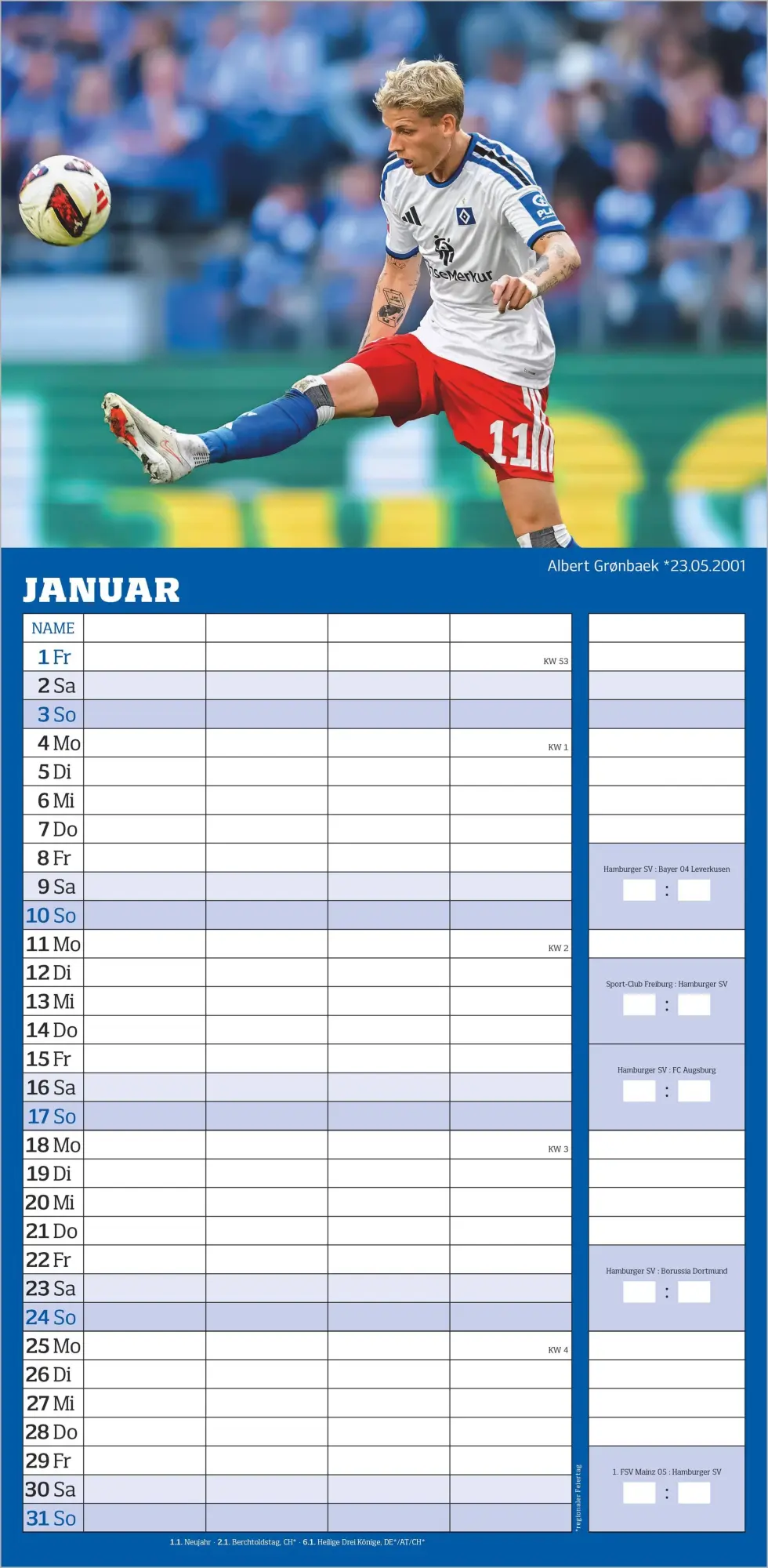 Bild: 4069095018723 | Hamburger SV 2027 | Neumann Verlage GmbH &amp; Co KG | Kalender | 14 S.