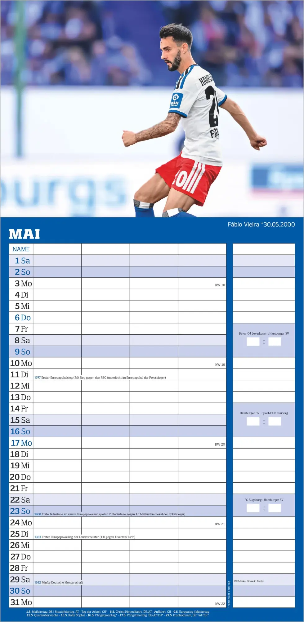 Bild: 4069095018723 | Hamburger SV 2027 | Neumann Verlage GmbH &amp; Co KG | Kalender | 14 S.