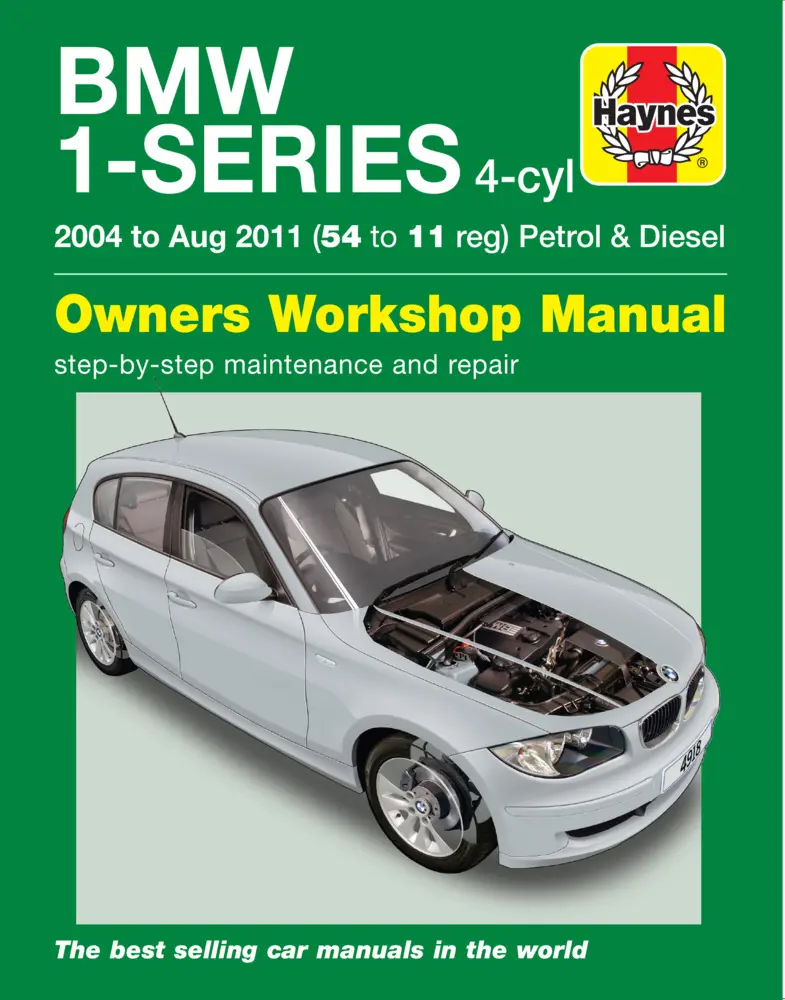 Cover: 9780857338723 | BMW 1-Series 4-cyl Petrol &amp; Diesel (04 - Aug 11) Haynes Repair Manual