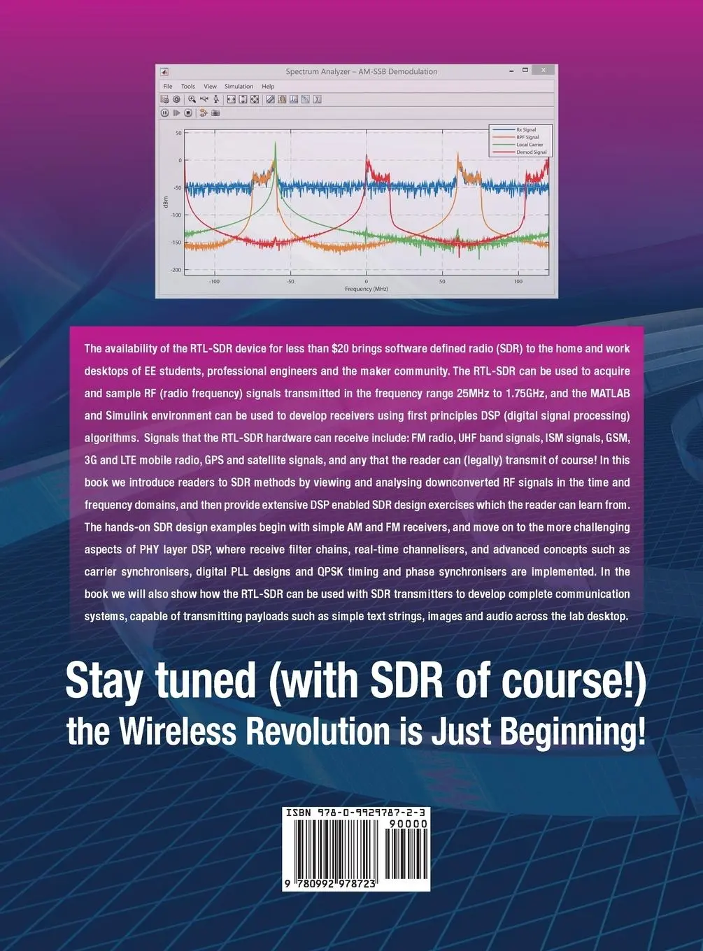 Rückseite: 9780992978723 | Software Defined Radio using MATLAB &amp; Simulink and the RTL-SDR | Buch