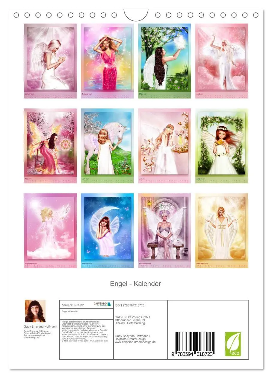 Bild: 9783594218723 | Engel - Kalender (Wandkalender 2027 DIN A4 hoch), CALVENDO...