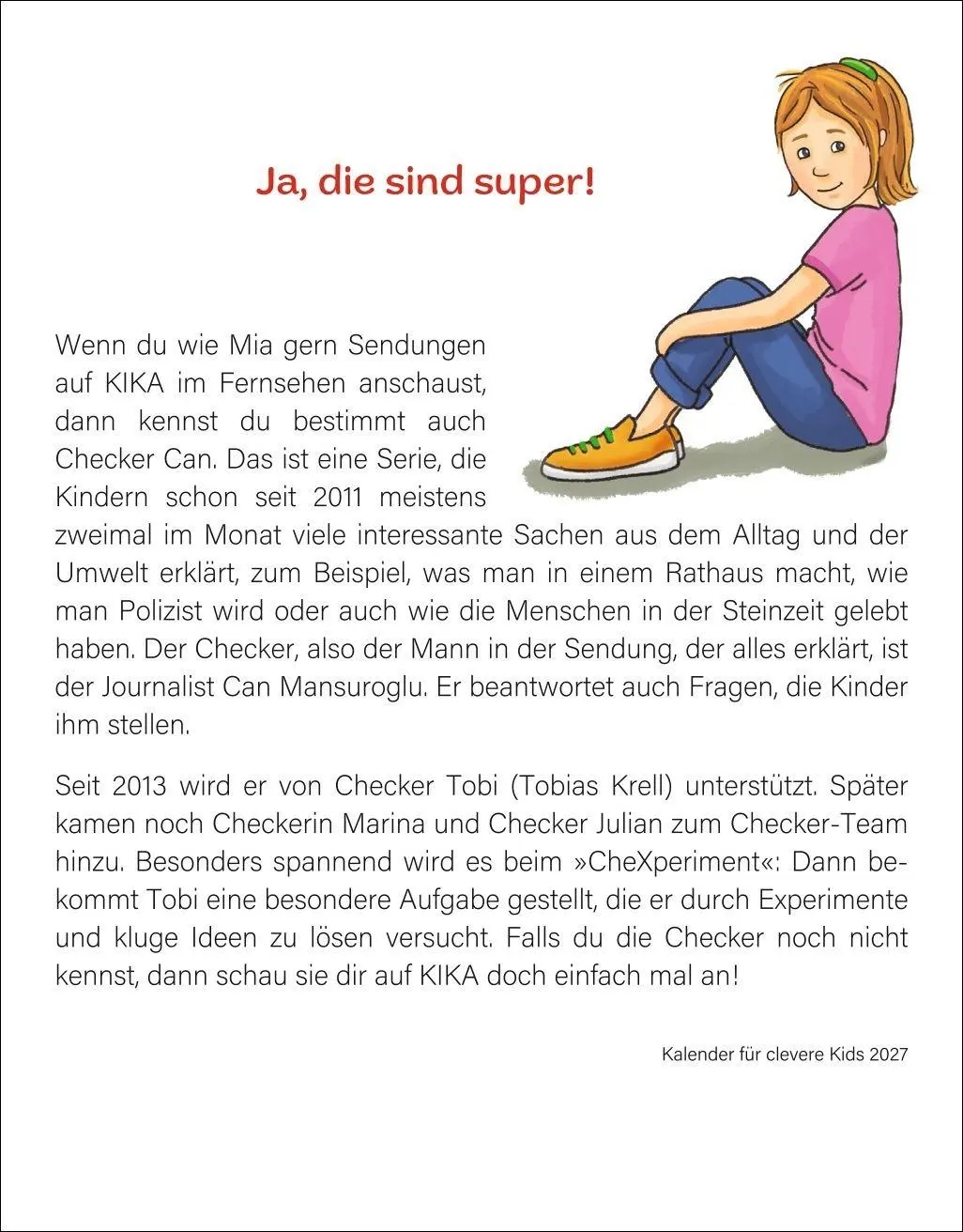 Bild: 9783840038723 | Kalender für clevere Kids Tagesabreißkalender 2027 | Artel (u. a.)