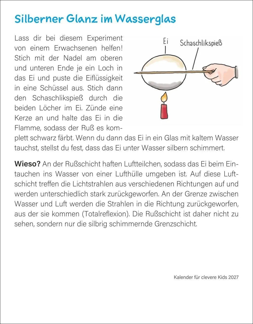 Bild: 9783840038723 | Kalender für clevere Kids Tagesabreißkalender 2027 | Artel (u. a.)