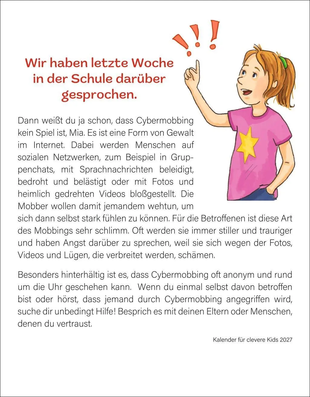 Bild: 9783840038723 | Kalender für clevere Kids Tagesabreißkalender 2027 | Artel (u. a.)