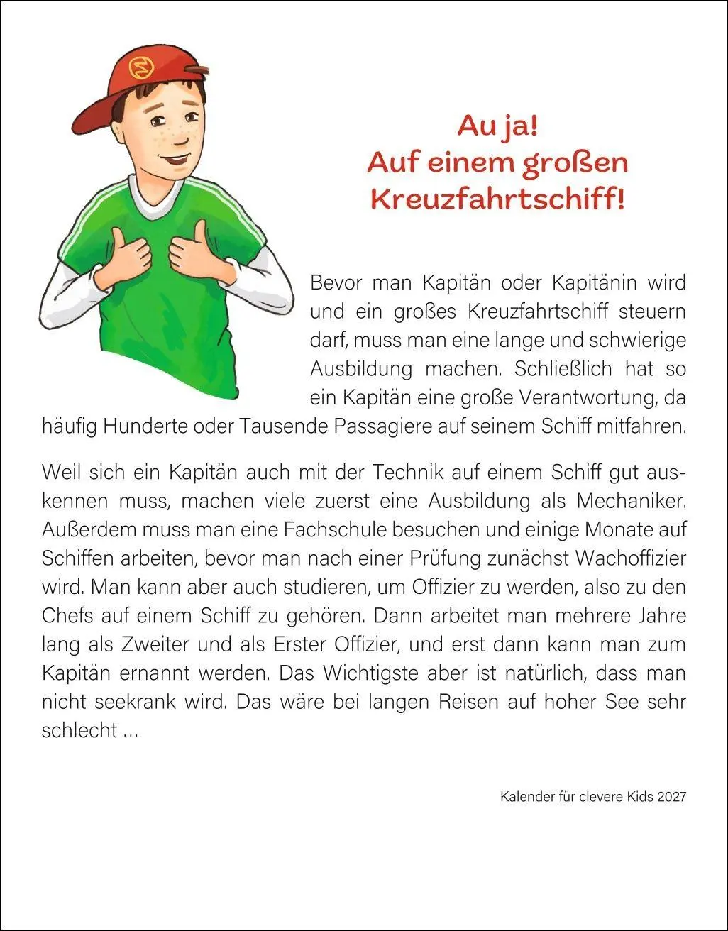 Bild: 9783840038723 | Kalender für clevere Kids Tagesabreißkalender 2027 | Artel (u. a.)