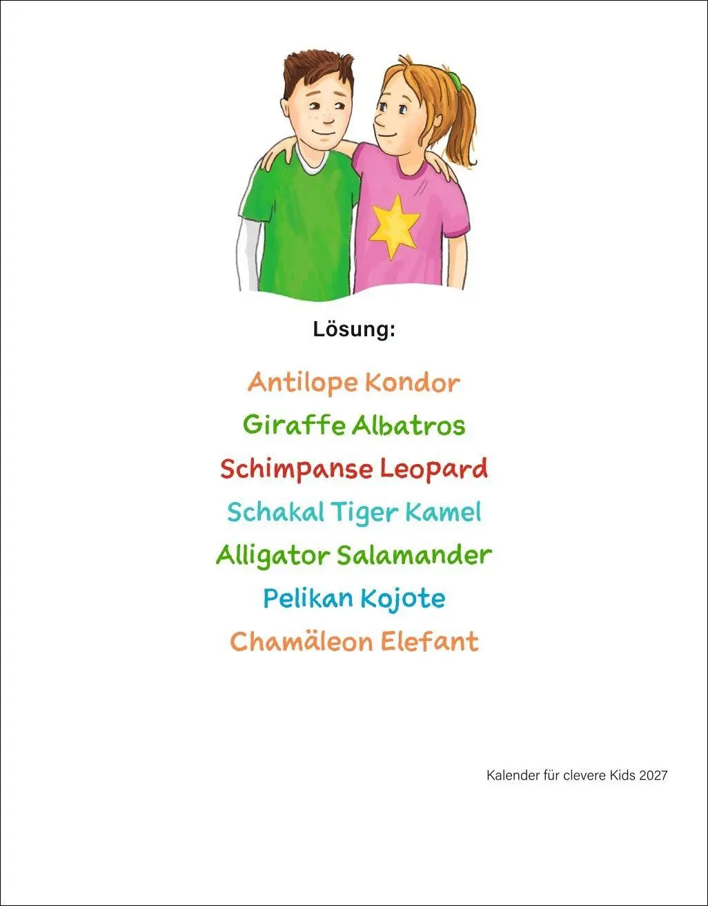 Bild: 9783840038723 | Kalender für clevere Kids Tagesabreißkalender 2027 | Artel (u. a.)