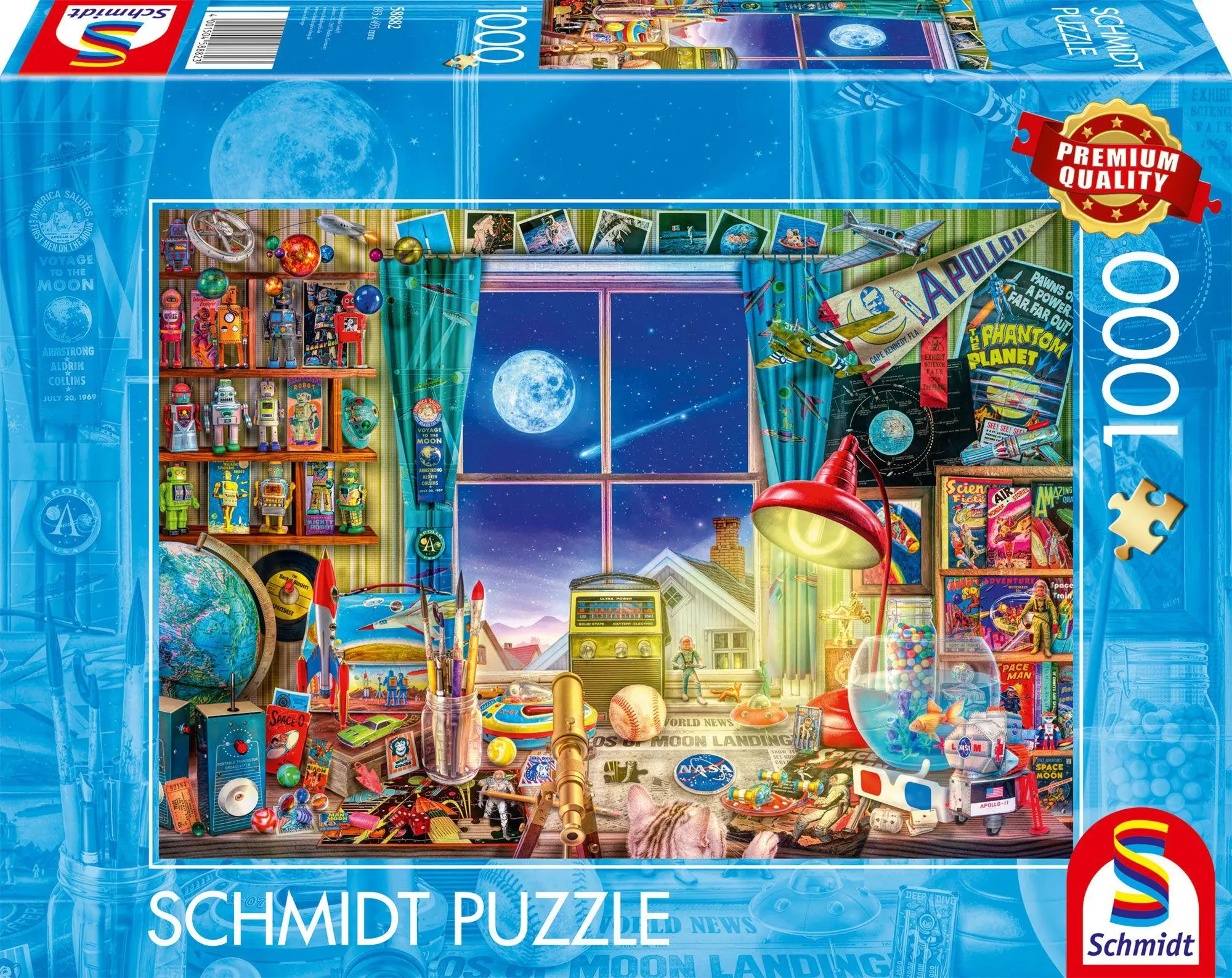 Cover: 4001504588823 | Bis zum Mond | Puzzle Standard 1000 Teile | Spiel | 58882 | Deutsch