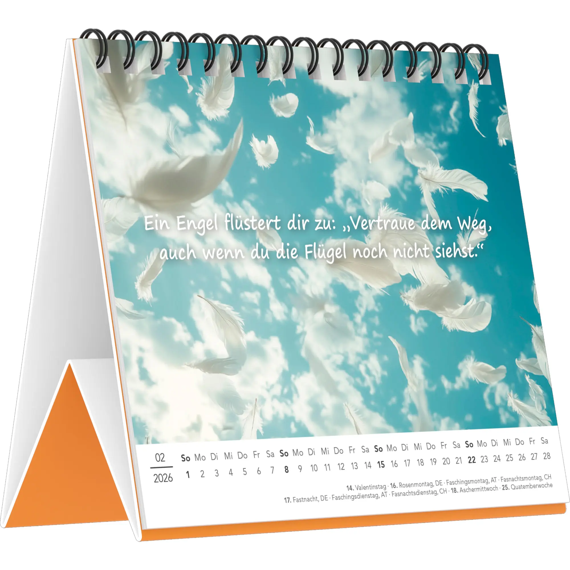 Bild: 4069095008823 | Der kleine Schutzengel Kalender - Tischaufstellkalender mit 12...