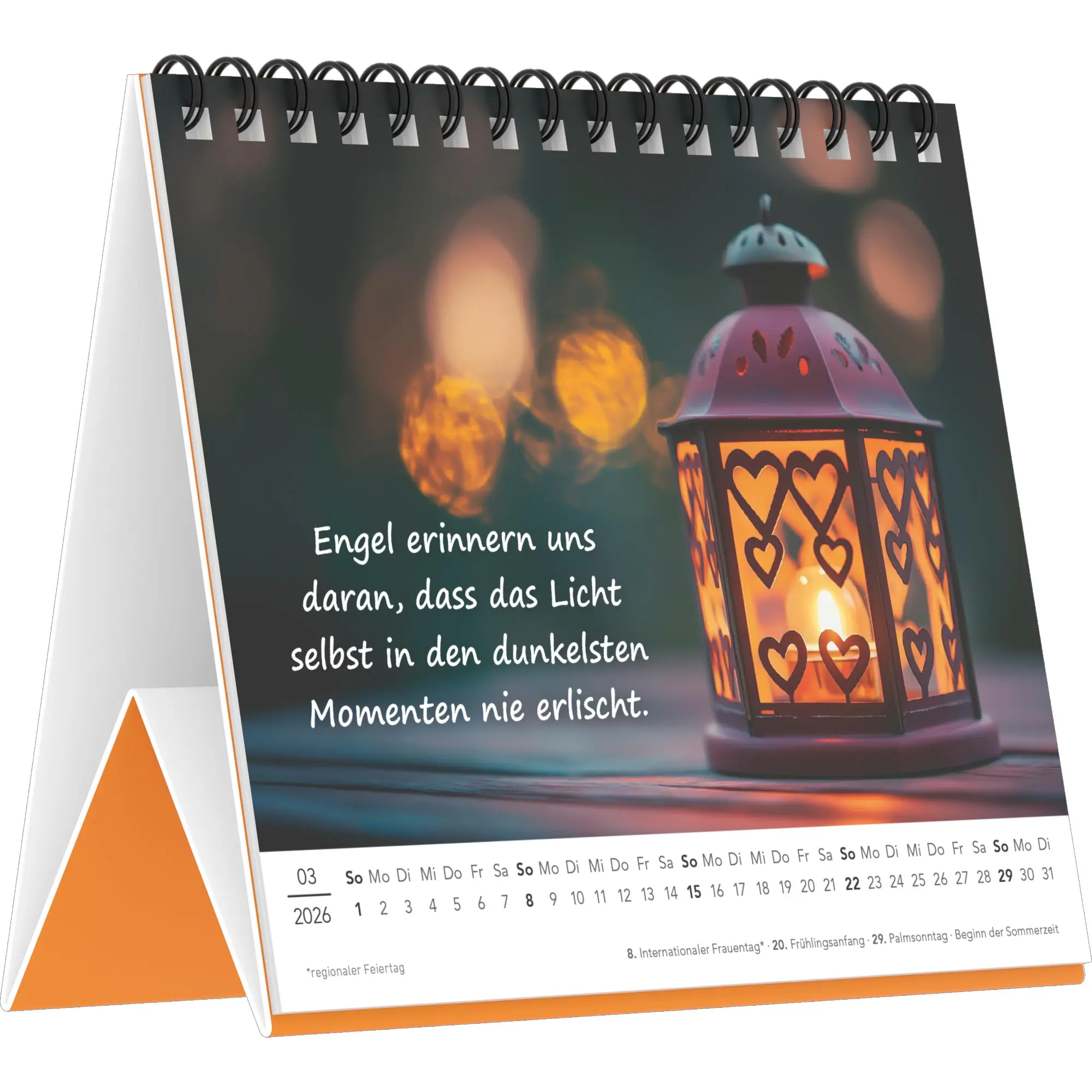 Bild: 4069095008823 | Der kleine Schutzengel Kalender - Tischaufstellkalender mit 12...