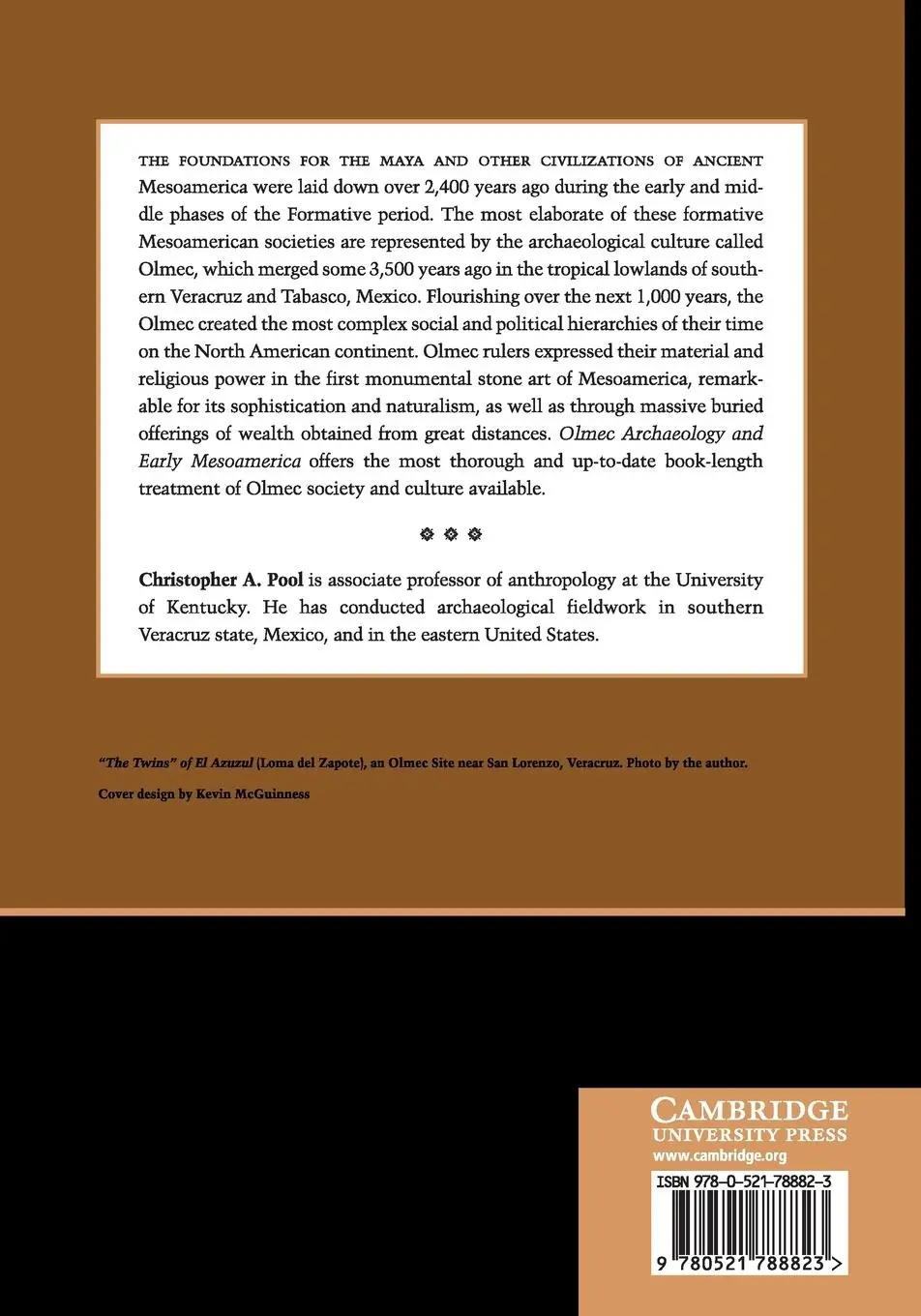 Rückseite: 9780521788823 | Olmec Archaeology Early Mesoamerica | Christopher Pool | Taschenbuch