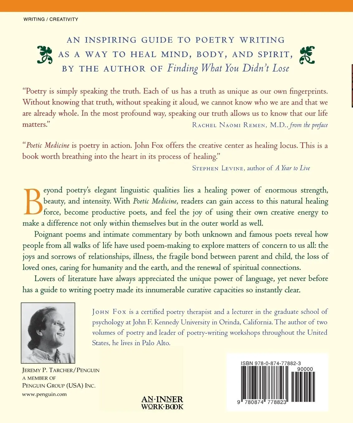 Rückseite: 9780874778823 | Poetic Medicine | The Healing Art of Poem-Making | John Fox | Buch