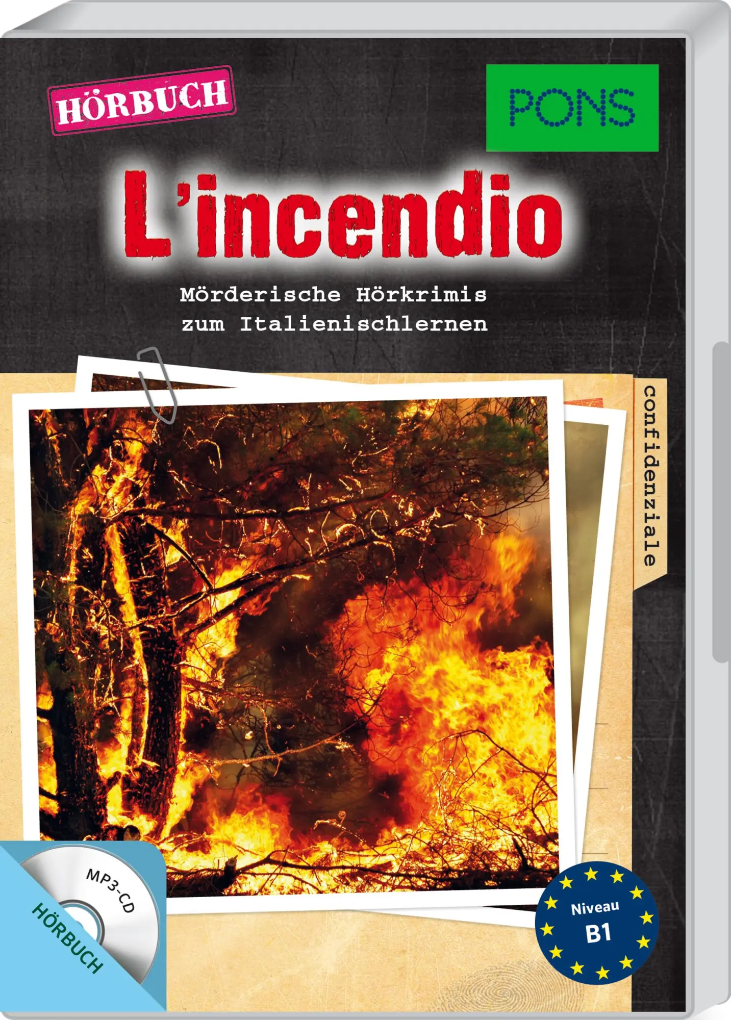 Cover: 9783125628823 | PONS Hörkrimi Italienisch - L'incendio | Giovanni Garelli | Audio-CD