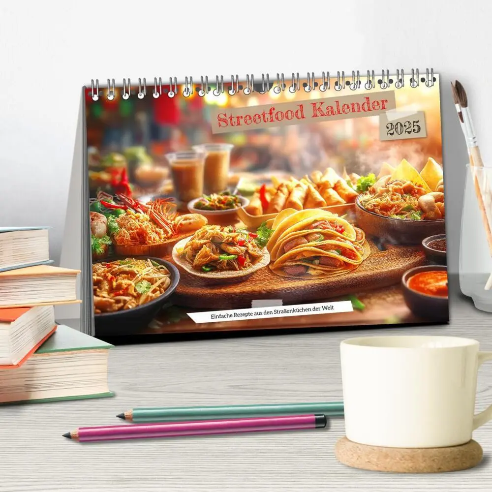 Bild: 9783457208823 | Streetfood Kalender - Einfache Rezepte aus den Straßenküchen der...