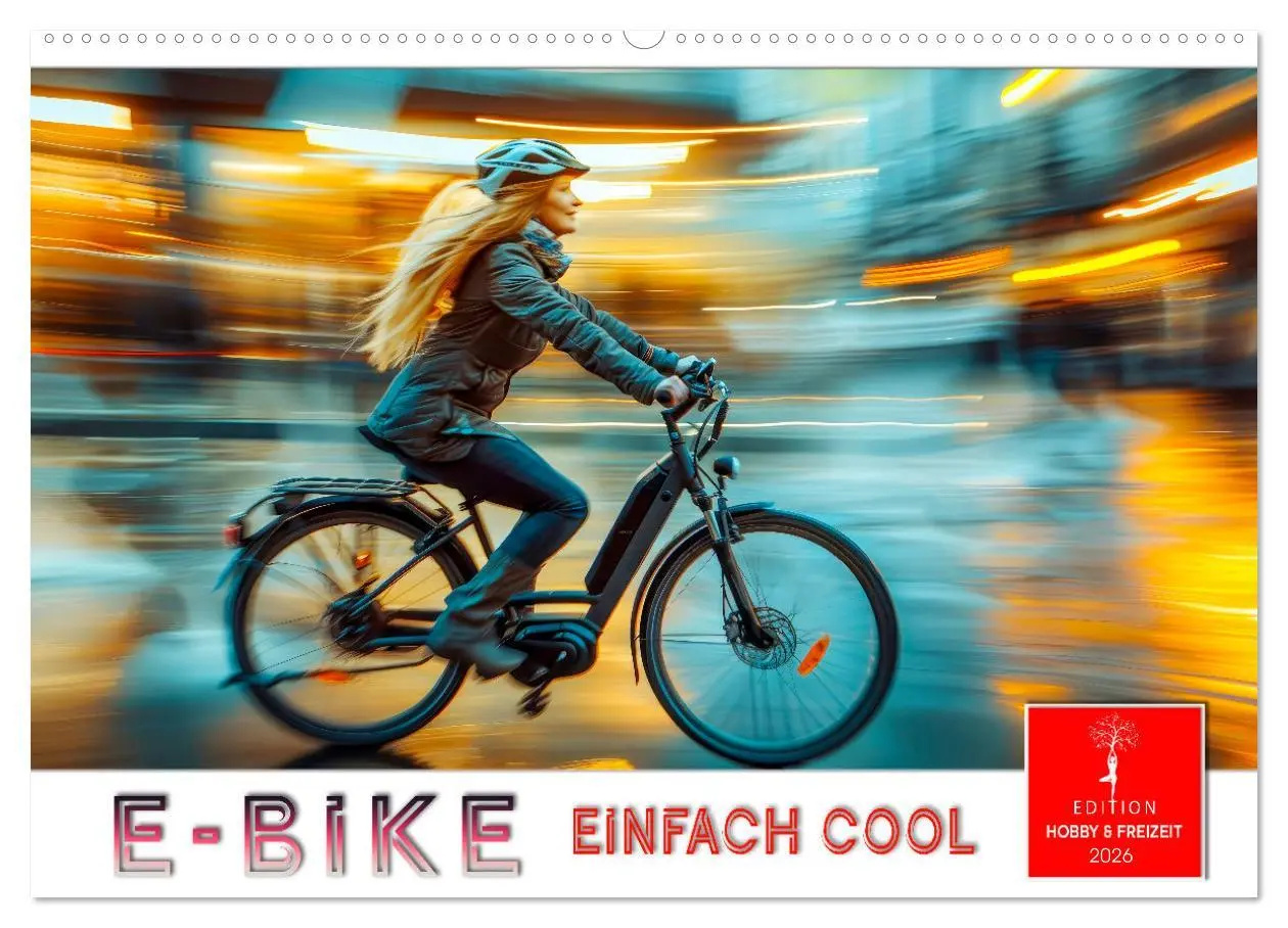Cover: 9783457378823 | E-Bike einfach cool (Wandkalender 2026 DIN A2 quer), CALVENDO...
