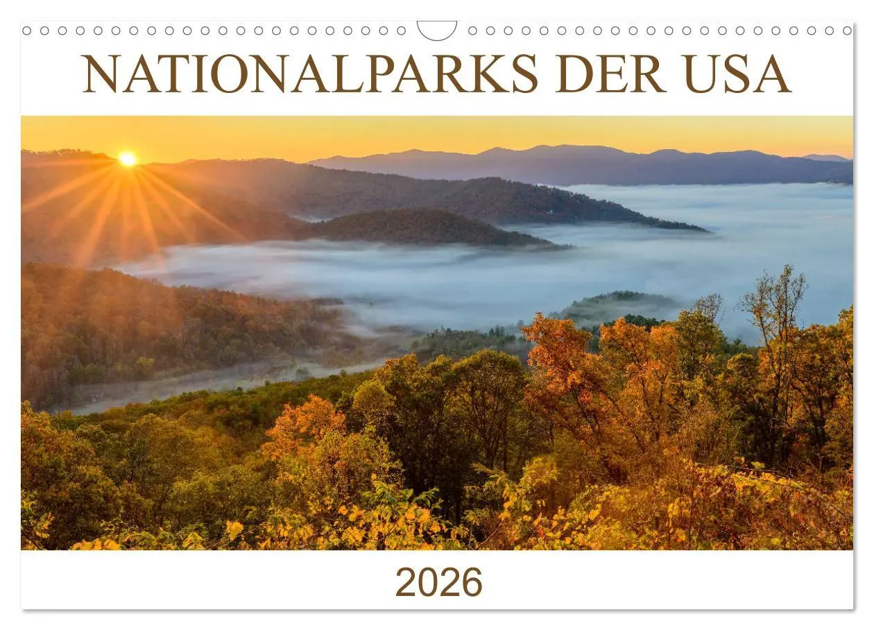 Cover: 9783457688823 | Nationalparks der USA (Wandkalender 2026 DIN A3 quer), CALVENDO...
