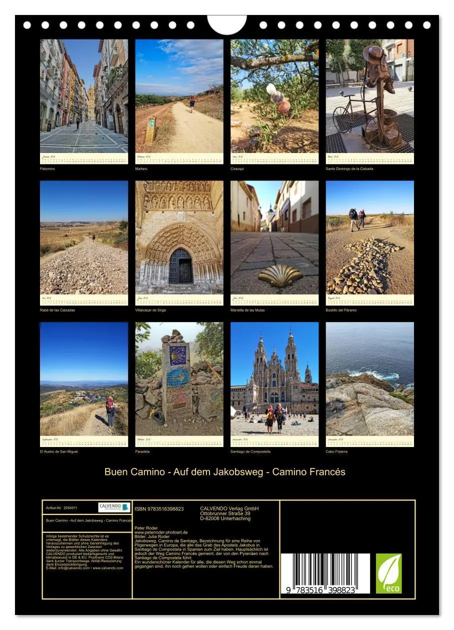 Bild: 9783516398823 | Buen Camino - Auf dem Jakobsweg - Camino Francés (Wandkalender 2026...