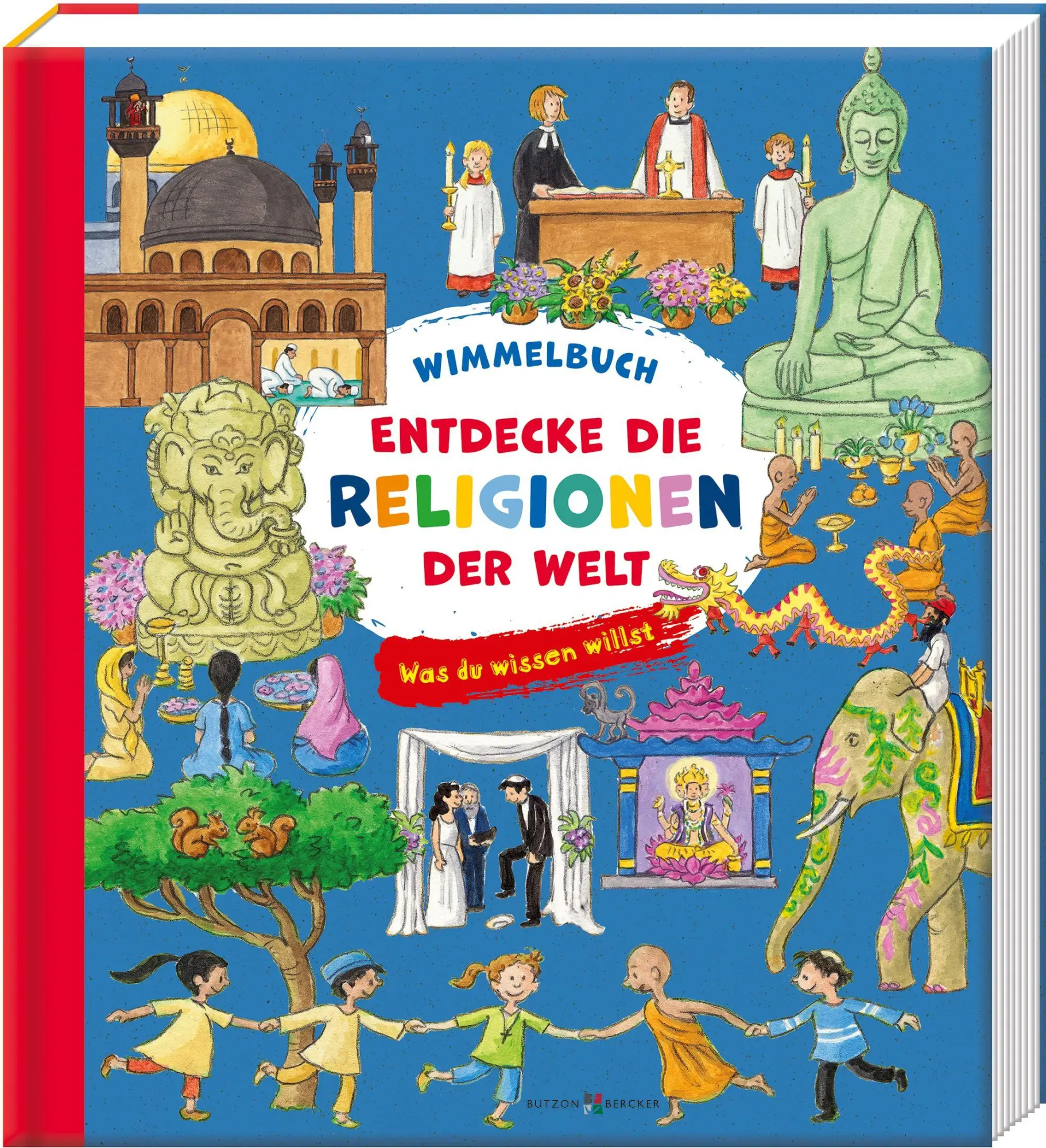 Cover: 9783766638823 | Entdecke die Religionen der Welt | Was du wissen willst. Wimmelbuch