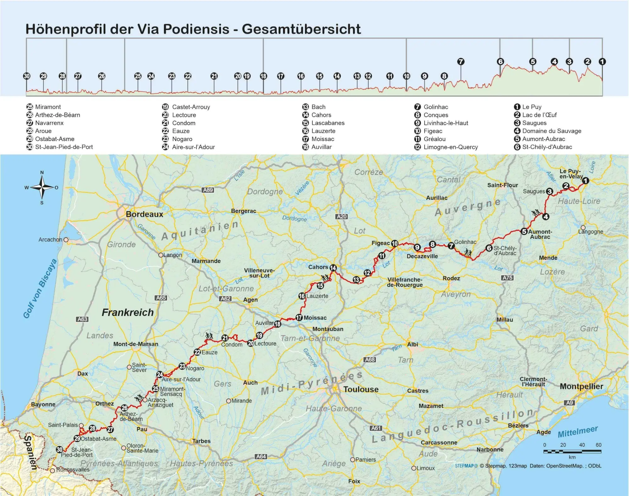 Bild: 9783866868823 | Frankreich: Jakobsweg Via Podiensis von Le Puy-en-Velay nach...