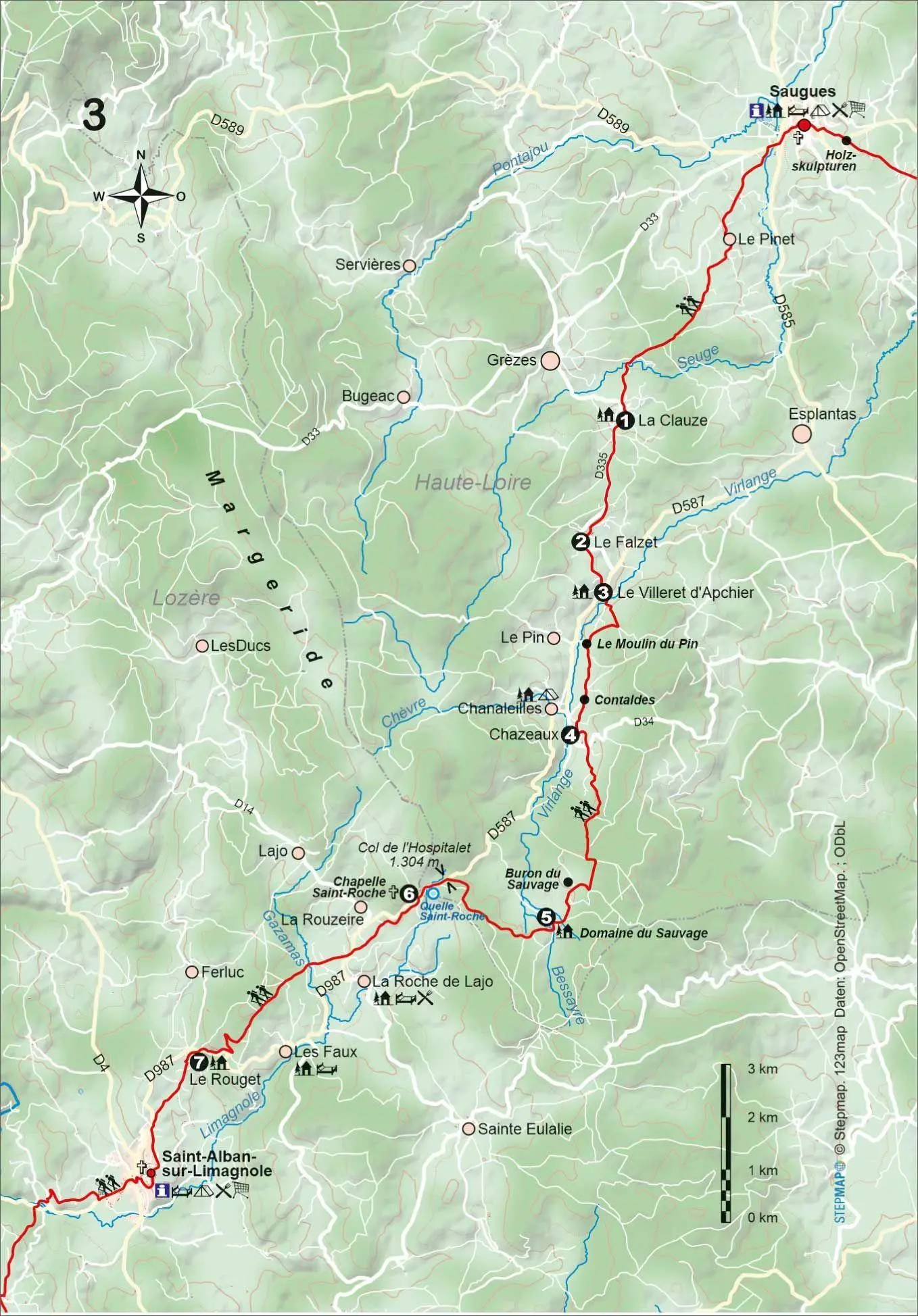 Bild: 9783866868823 | Frankreich: Jakobsweg Via Podiensis von Le Puy-en-Velay nach...