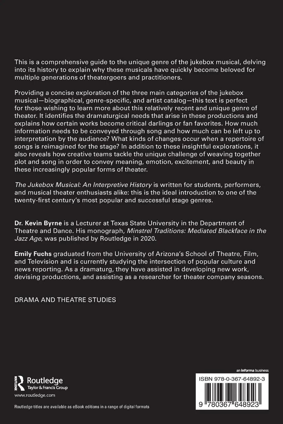 Rückseite: 9780367648923 | The Jukebox Musical | An Interpretive History | Kevin Byrne (u. a.)