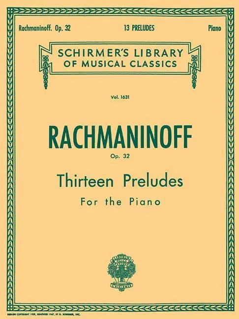 Cover: 9780634018923 | 13 Preludes, Op. 32 | Rachmaninoff Sergei | Taschenbuch | Buch | 1986