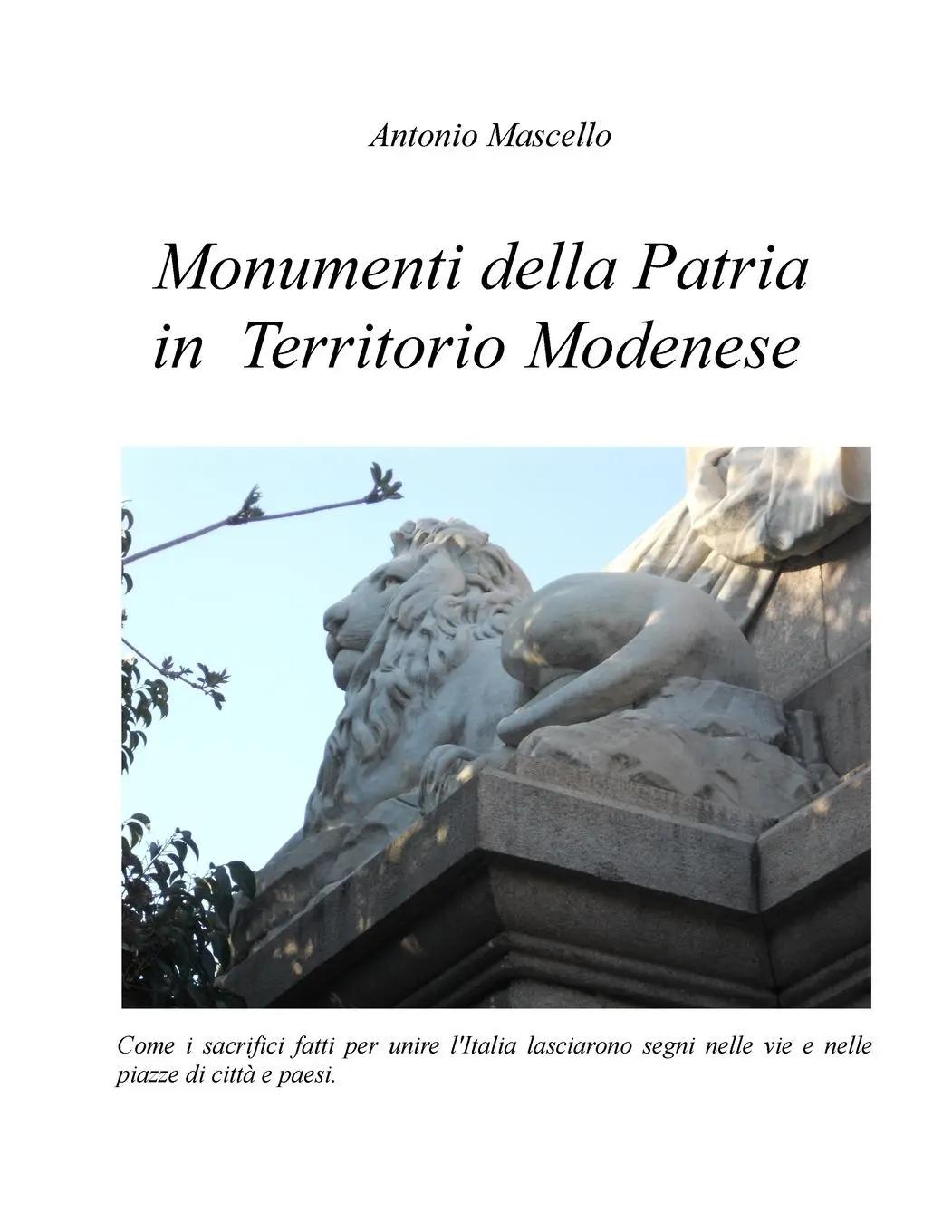 Cover: 9781470958923 | Monumenti della Patria in Territorio Modenese | Antonio Mascello