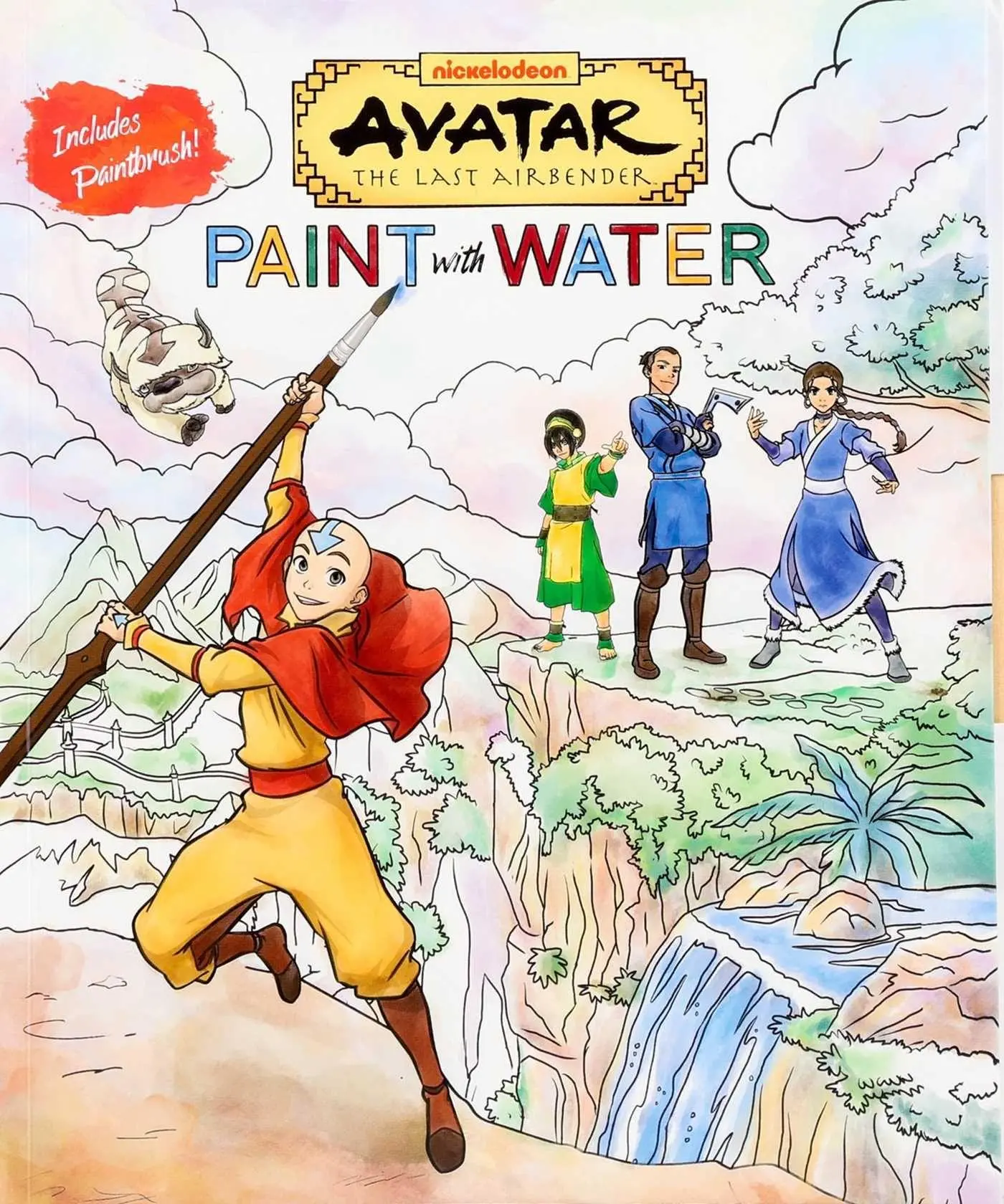 Cover: 9781667208923 | Avatar the Last Airbender Paint with Water - Activity Book for...