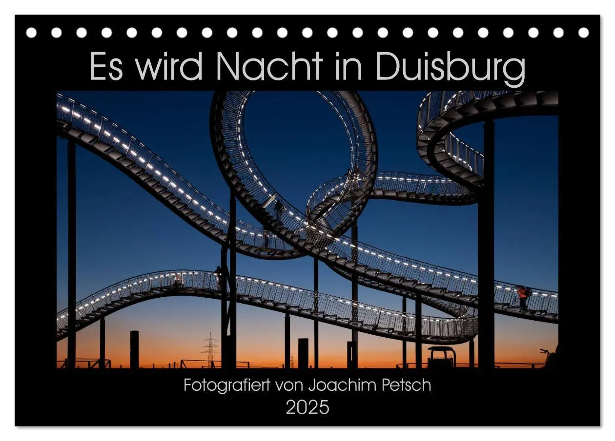 Cover: 9783435418923 | Es wird Nacht in Duisburg (Tischkalender 2025 DIN A5 quer),...