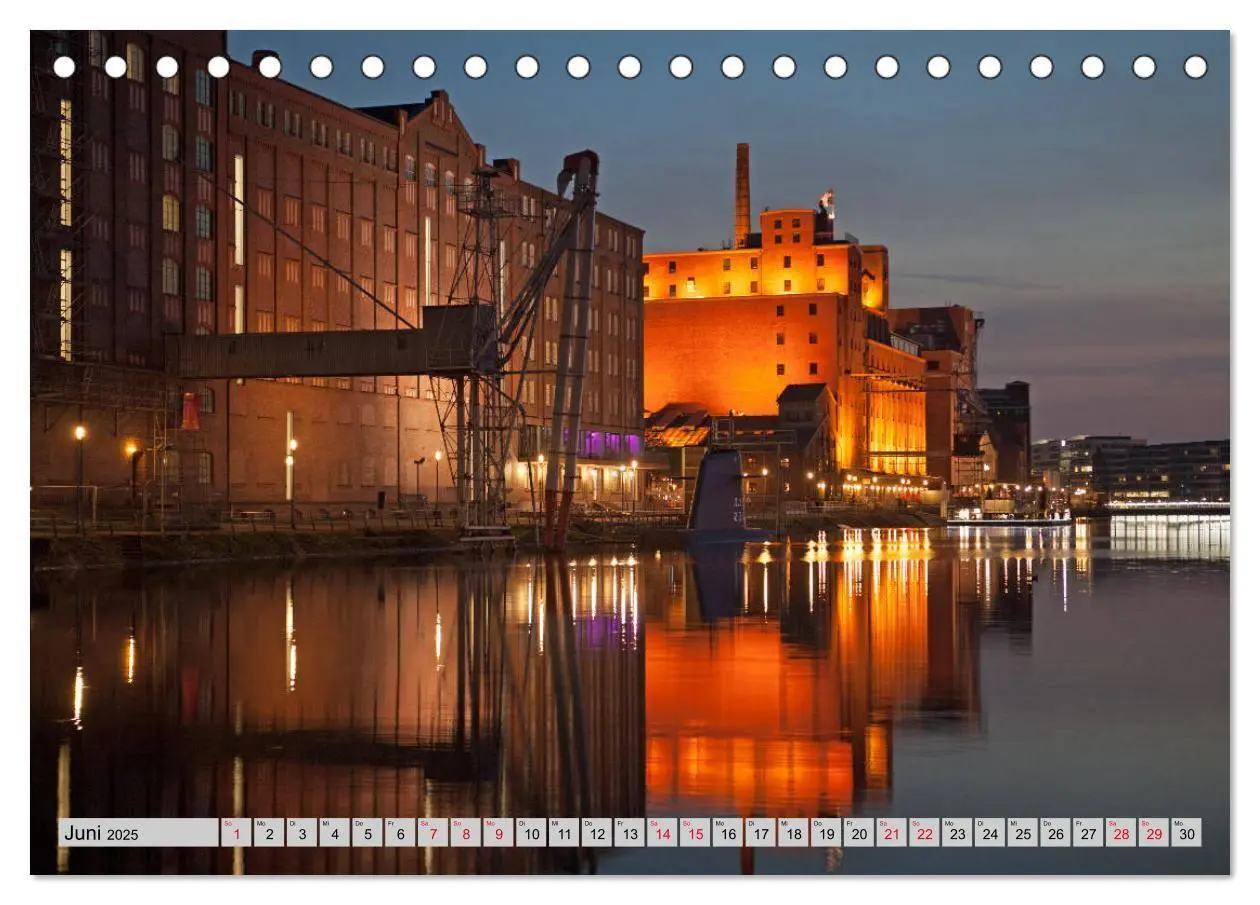 Bild: 9783435418923 | Es wird Nacht in Duisburg (Tischkalender 2025 DIN A5 quer),...