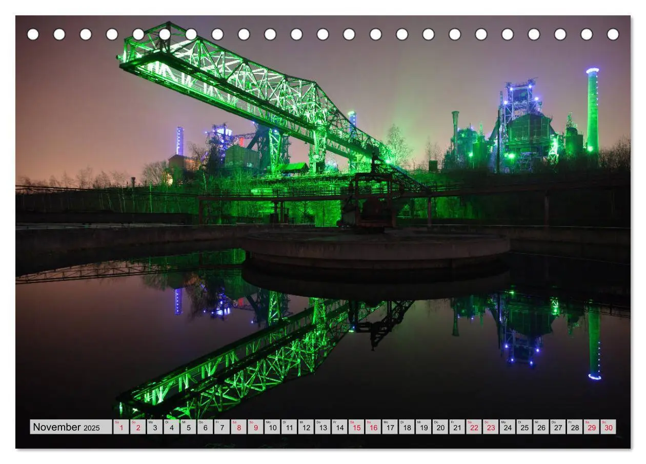 Bild: 9783435418923 | Es wird Nacht in Duisburg (Tischkalender 2025 DIN A5 quer),...