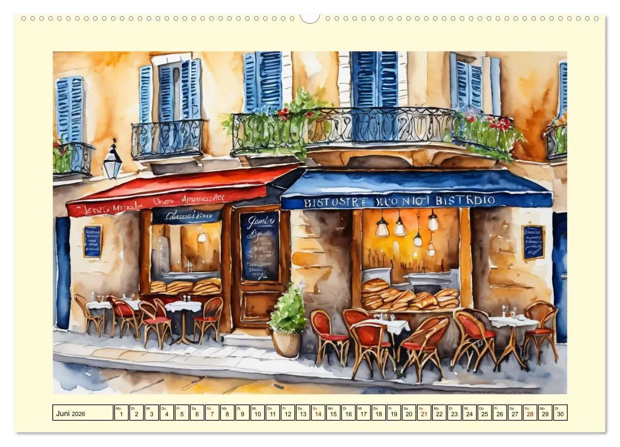 Bild: 9783457368923 | Paris - Stadt der Liebe (Wandkalender 2026 DIN A2 quer), CALVENDO...