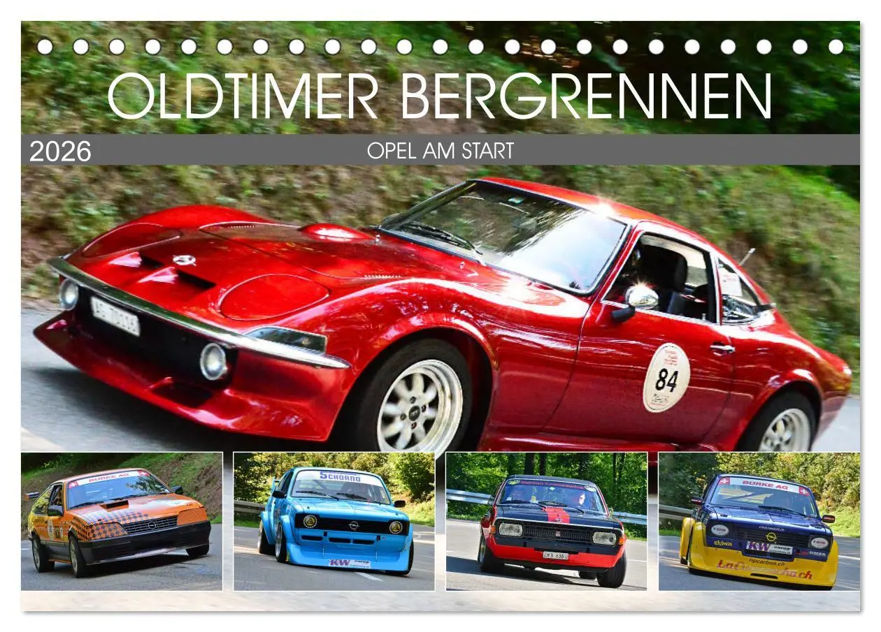 Cover: 9783457748923 | OLDTIMER BERGRENNEN - OPEL AM START (Tischkalender 2026 DIN A5...