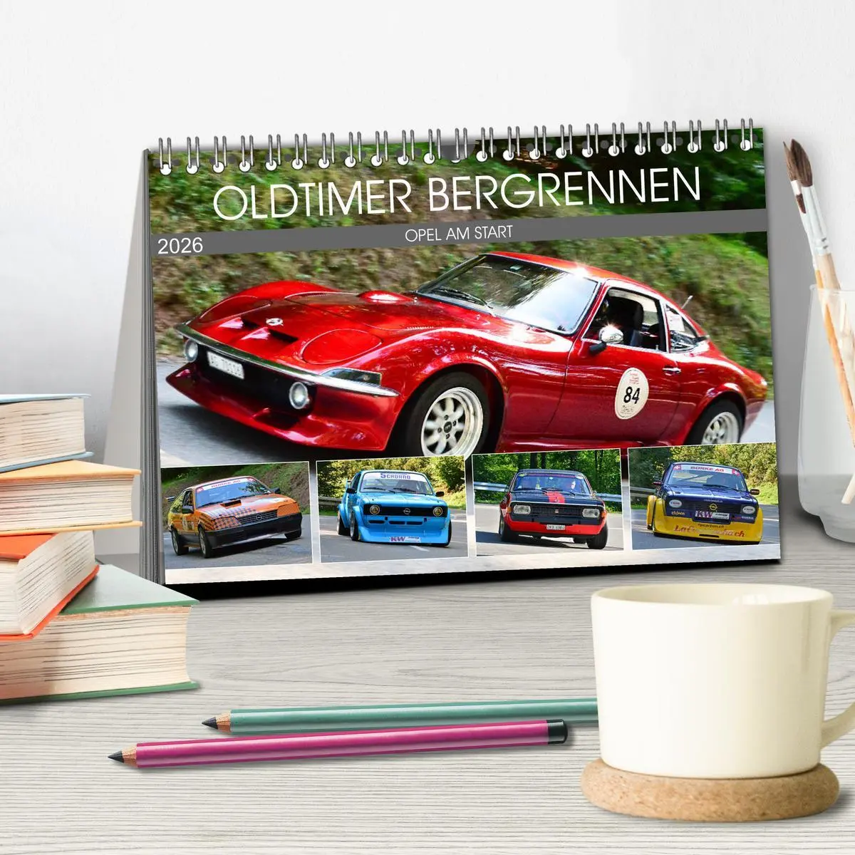 Bild: 9783457748923 | OLDTIMER BERGRENNEN - OPEL AM START (Tischkalender 2026 DIN A5...