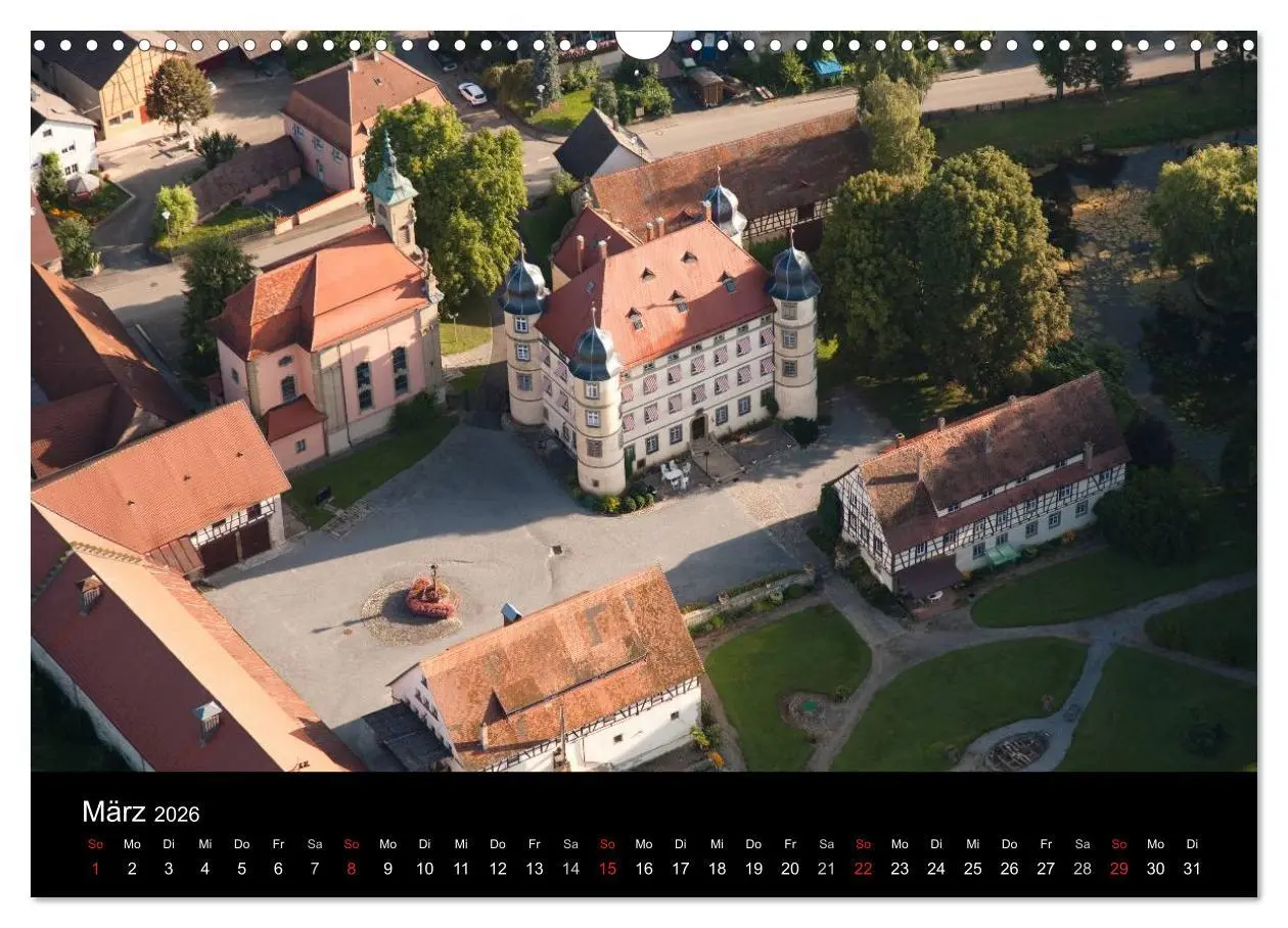 Bild: 9783516078923 | Hohenlohe von oben (Wandkalender 2026 DIN A3 quer), CALVENDO...
