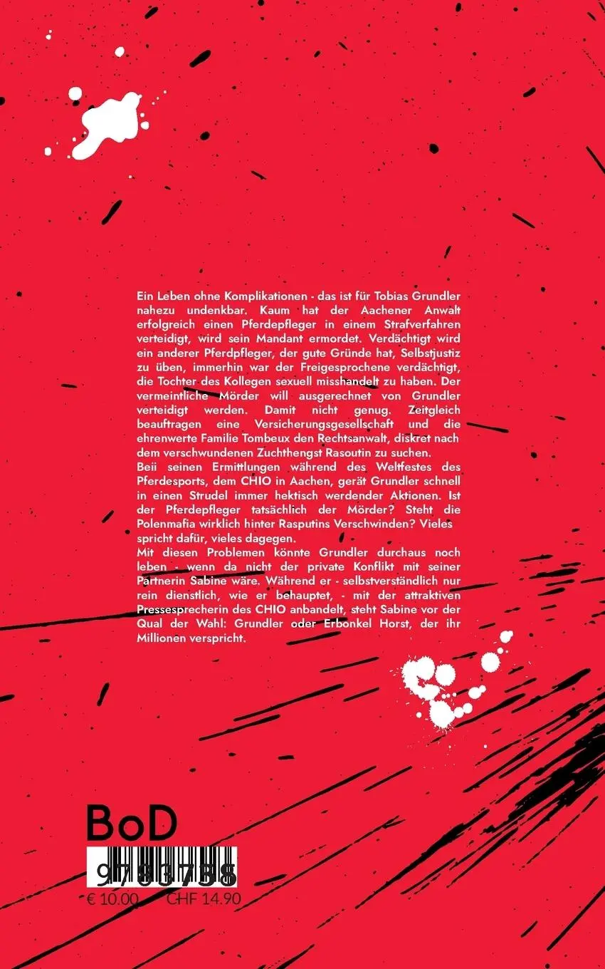 Rückseite: 9783755738923 | Ein CHIO ohne Rasputin | Kriminalroman | Kurt Lehmkuhl | Taschenbuch