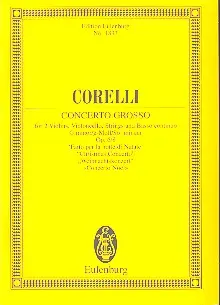 Cover: 9790200218923 | Concerto Grosso Op. 6 N.8 Sol M | Arcangelo Corelli | Studienpartitur
