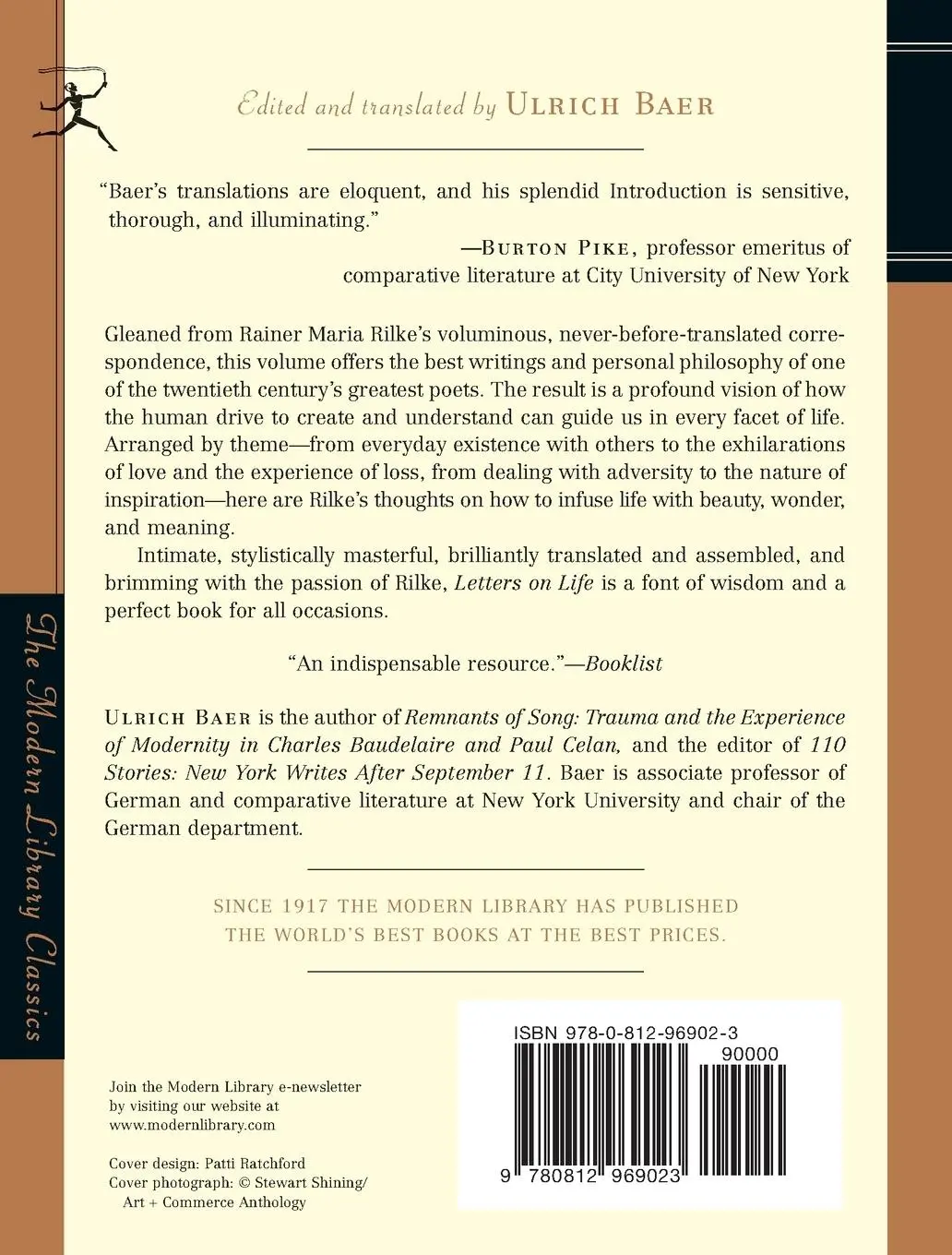 Rückseite: 9780812969023 | Letters on Life | New Prose Translations | Rainer Maria Rilke | Buch