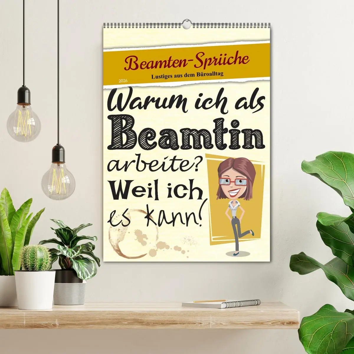 Bild: 9783516349023 | Beamten-Sprüche (Wandkalender 2026 DIN A2 hoch), CALVENDO...