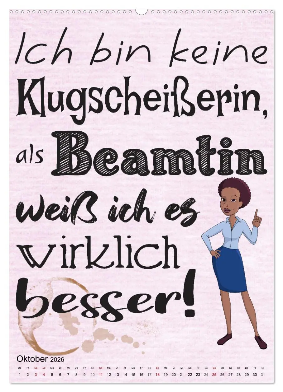 Bild: 9783516349023 | Beamten-Sprüche (Wandkalender 2026 DIN A2 hoch), CALVENDO...