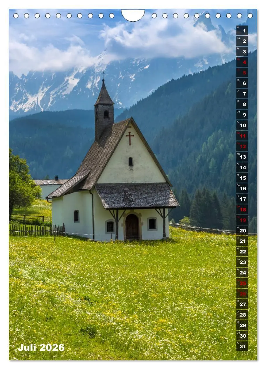 Bild: 9783516419023 | SÜDTIROL Idylle und historische Bauten (Wandkalender 2026 DIN A4...