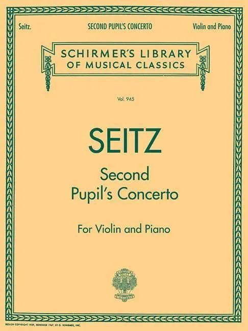 Cover: 9780793539123 | Pupil's Concerto No. 2 in G Major, Op. 13 | Seitz Friedrich | Buch