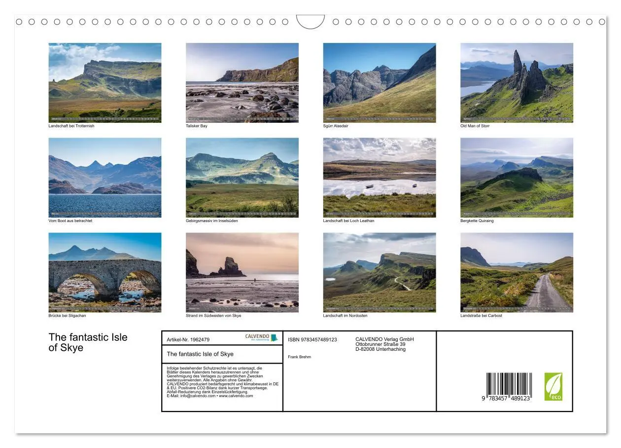 Bild: 9783457489123 | The fantastic Isle of Skye (Wandkalender 2026 DIN A3 quer),...