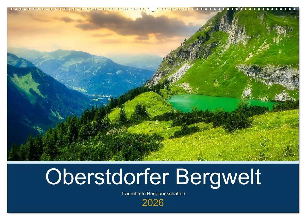 Cover: 9783457619223 | Oberstdorfer Bergwelt (Wandkalender 2026 DIN A2 quer), CALVENDO...