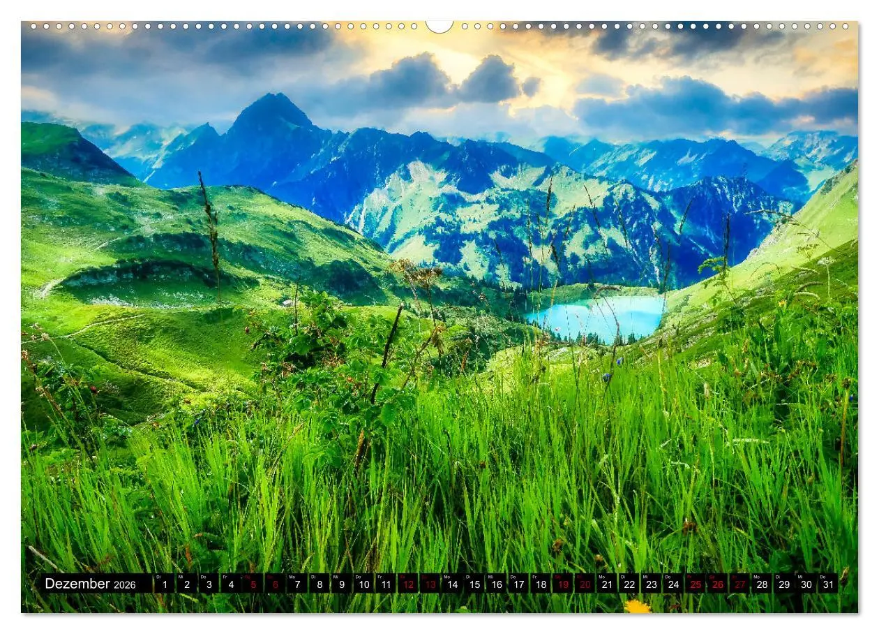Bild: 9783457619223 | Oberstdorfer Bergwelt (Wandkalender 2026 DIN A2 quer), CALVENDO...