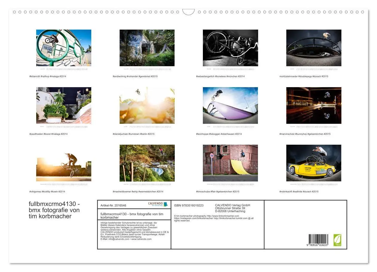 Bild: 9783516019223 | fullbmxcrmo4130 - bmx fotografie von tim korbmacher (Wandkalender...