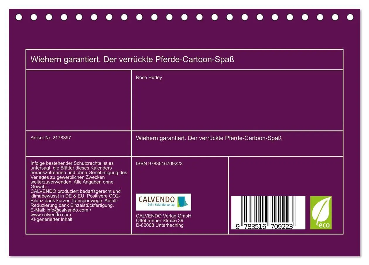 Bild: 9783516709223 | Wiehern garantiert. Der verrückte Pferde-Cartoon-Spaß...
